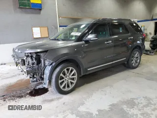 2016 Ford Explorer Limited with VIN 1FM5K8F88GGB16121, listed as a Copart auction lot 52856105 with 156,785 mi miles and Salvage Title. Bid and sale history available at carsss.com. Image 1.