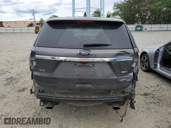 2018 Ford Explorer XLT with VIN 1FM5K8DH0JGB50614, listed as a Copart auction lot 58056835 with 106,595 mi miles and Salvage title. Bid and sale history available at DreamBid. Image 6.