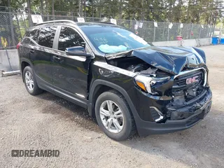 2021 GMC Terrain SLE with VIN 3GKALTEV5ML385795, listed as a IAAI auction lot 42142828 with 40,752 mi miles and . Bid and sale history available at carsss.com. Image 1.
