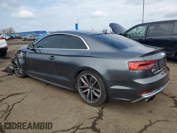 2018 Audi S5 Prestige z VIN WAUR4AF50JA011058, wystawiony jako Copart lot #54910465 z przebiegiem 63 142 mil mil oraz Czysty tytuł • Clean title. Historia ofert i sprzedaży dostępna na DreamBid. Obrazek 2.