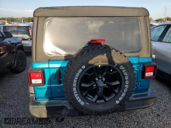 2020 Jeep Wrangler Willys с VIN 1C4GJXAN0LW196571, выставлен на аукционе Copart как лот 73794314 с пробегом Не указан миль и Списание • Salvage title. История ставок и продаж доступна на DreamBid. Изображение 6.