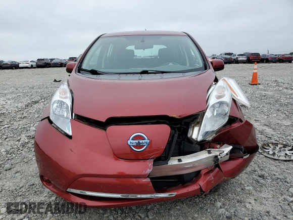 2015 Nissan LEAF SV with VIN 1N4AZ0CP9FC332115, listed as a Copart auction lot 57519363 with 26,964 mi miles. Bid and sale history available at carsss.com. Image 5.