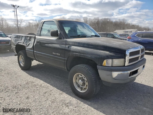 1996 Dodge Ram 1500 with VIN 1B7HF16Z3TS706644, listed as a Copart auction lot 45739775 with 128,104 mi miles and Salvage Title. Bid and sale history available at carsss.com. Image 4.