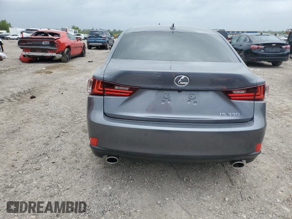 2015 Lexus IS 350 with VIN JTHBE1D26F5021652, listed as a Copart auction lot 51479435 with 76,729 mi miles and Salvage title. Bid and sale history available at DreamBid. Image 6.
