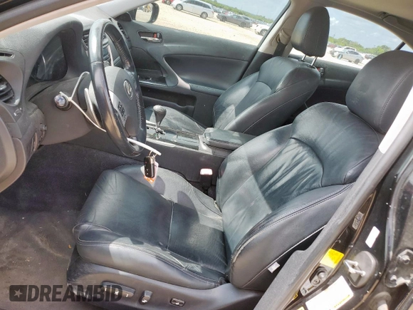 2012 Lexus IS 250 with VIN JTHBF5C26C5166479, listed as a Copart auction lot 62152895 with 183,147 mi miles and Salvage title. Bid and sale history available at DreamBid. Image 7.