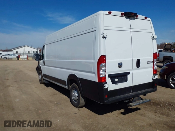 2023 Ram ProMaster Cargo with VIN 3C6MRVJG6PE512967, listed as a IAAI auction lot 41728126 with 102,133 mi miles and . Bid and sale history available at DreamBid. Image 3.