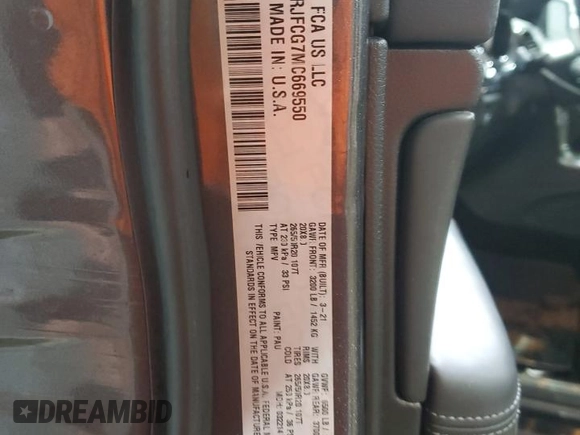 2021 Jeep Grand Cherokee Overland с VIN 1C4RJFCG7MC669550, выставлен на аукционе Copart как лот 48891695 с пробегом 72 411 миль миль и Списание • Salvage title. История ставок и продаж доступна на DreamBid. Изображение 13.