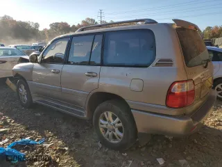 2002 Lexus LX 470 with VIN JTJHT00W723521181, listed as a Copart auction lot 78662114 with 281,941 mi miles and Salvage Title. Bid and sale history available at carsss.com. Image 2.