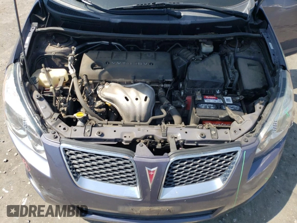 2009 Pontiac Vibe 1SB with VIN 5Y2SP67039Z431857, listed as a Copart auction lot 62357425 with 104,786 mi miles and Salvage title. Bid and sale history available at DreamBid. Image 11.
