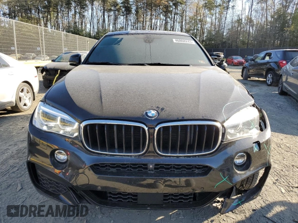 2018 BMW X6 xDrive35i with VIN 5UXKU2C55J0X50154, listed as a Copart auction lot 46868243 with 47,869 mi miles. Bid and sale history available at carsss.com. Image 5.