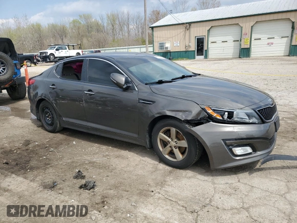 2015 Kia Optima LX with VIN 5XXGM4A74FG377802, listed as a Copart auction lot 51774195 with 176,105 mi miles and Salvage title. Bid and sale history available at DreamBid. Image 4.