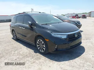 2022 Honda Odyssey EX-L with VIN 5FNRL6H75NB049044, listed as a IAAI auction lot 42010441 with 29,824 mi miles and . Bid and sale history available at DreamBid. Image 1.
