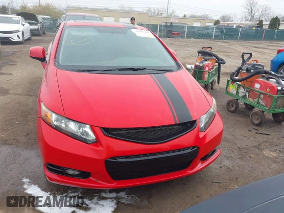 2012 Honda Civic Cpe Si with VIN 2HGFG4A51CH709383, listed as a IAAI auction lot 42005780 with 196,958 mi miles. Bid and sale history available at carsss.com. Image 12.