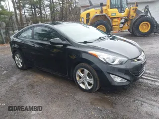2013 Hyundai Elantra Coupe GS with VIN KMHDH6AE0DU018502, listed as a IAAI auction lot 41991247 with 141,166 mi miles. Bid and sale history available at carsss.com. Image 1.
