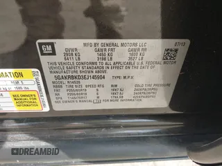 2014 Buick Enclave Leather with VIN 5GAKRBKD3EJ145904, listed as a IAAI auction lot 42019795 with 156,726 mi miles and . Bid and sale history available at DreamBid. Image 9.