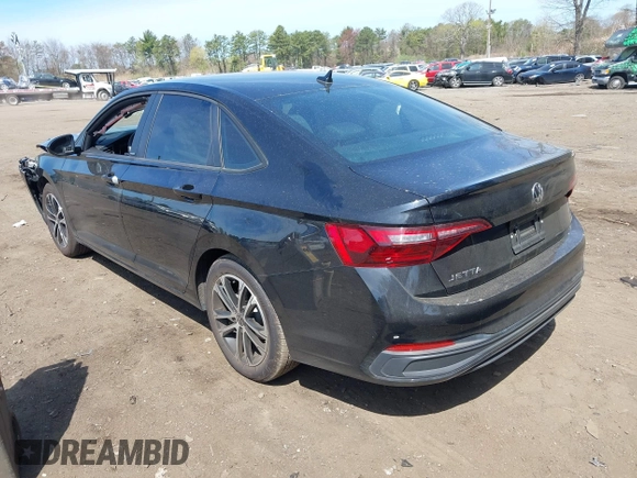 2024 Volkswagen Jetta Sport with VIN 3VWBM7BU6RM011808, listed as a IAAI auction lot 42082762 with 4,656 mi miles and . Bid and sale history available at DreamBid. Image 3.