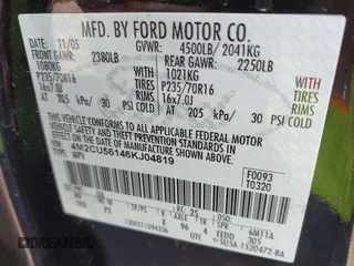 2006 Mercury Mariner Luxury с VIN 4M2CU56146KJ04819, выставлен на аукционе IAAI как лот 42248117 с пробегом 184 729 миль миль и . История ставок и продаж доступна на DreamBid. Изображение 9.