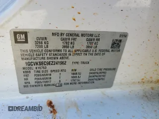 2014 Chevrolet Silverado 1500 LTZ with VIN 1GCVKSEC9EZ241962, listed as a Copart auction lot 87309474 with 169,340 mi miles and Salvage Title. Bid and sale history available at DreamBid. Image 14.