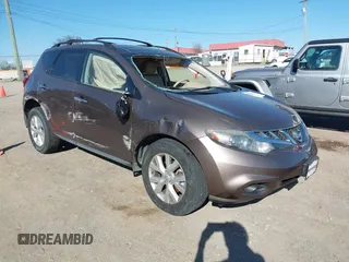 2011 Nissan Murano LE with VIN JN8AZ1MU0BW069384, listed as a IAAI auction lot 41758592 with 149,486 mi miles and . Bid and sale history available at carsss.com. Image 1.
