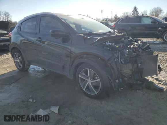 2022 Honda HR-V EX with VIN 3CZRU6H51NM766932, listed as a Copart auction lot 43207645 with 0 mi miles and Salvage Title. Bid and sale history available at carsss.com. Image 4.