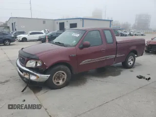 1997 Ford F-150 with VIN 2FTDX1726VCA74811, listed as a Copart auction lot 81909844 with 136,520 mi miles and Salvage title. Bid and sale history available at DreamBid. Image 1.