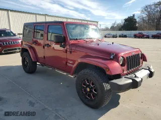 2013 Jeep Wrangler Unlimited Sahara with VIN 1C4BJWEG2DL608296, listed as a Copart auction lot 45015035 with 57,158 mi miles and Clean Title. Bid and sale history available at carsss.com. Image 4.
