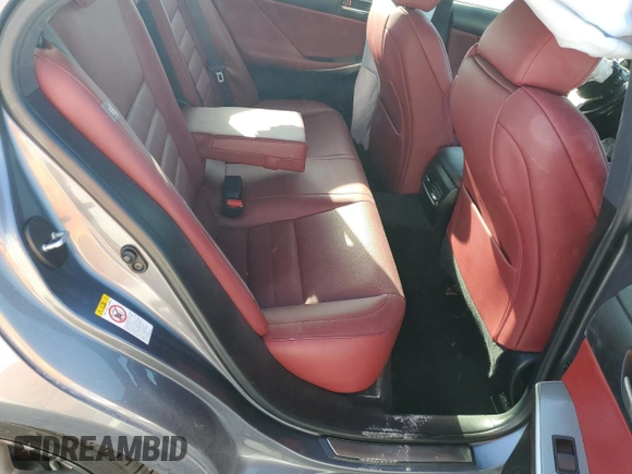 2017 Lexus IS 350 z VIN JTHCE1D21H5013224, wystawiony jako Copart lot #76723014 z przebiegiem Nie podano mil oraz Szkoda całkowita • Salvage title. Historia ofert i sprzedaży dostępna na DreamBid. Obrazek 10.