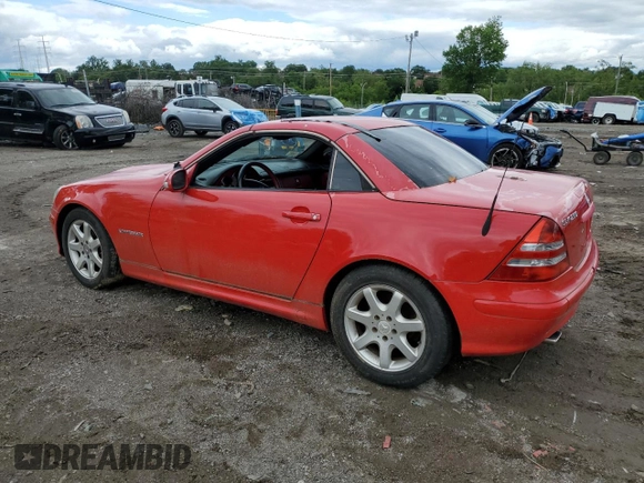 2003 Mercedes-Benz SLK 230 Kompressor z VIN WDBKK49F93F277828, wystawiony jako Copart lot #58344925 z przebiegiem Nie podano mil oraz Czysty tytuł • Clean title. Historia ofert i sprzedaży dostępna na DreamBid. Obrazek 2.