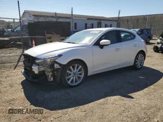 2017 Mazda 3 Grand Touring with VIN JM1BN1M37H1103281, listed as a Copart auction lot 50373755 with 77,165 mi miles and Salvage Title. Bid and sale history available at carsss.com. Image 1.