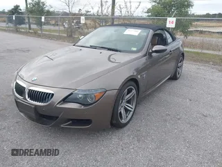 2007 BMW 6 Series M6 with VIN WBSEK93537CY78910, listed as a IAAI auction lot 41177406 with 51,140 mi miles. Bid and sale history available at carsss.com. Image 2.