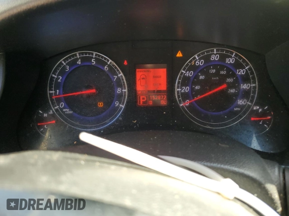 2010 Infiniti EX Journey with VIN JN1AJ0HP6AM703344, listed as a Copart auction lot 76989854 with 152,872 mi miles and Salvage Title. Bid and sale history available at DreamBid. Image 9.