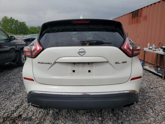 2017 Nissan Murano SL with VIN 5N1AZ2MH6HN119011, listed as a Copart auction lot 53832065 with 98,274 mi miles and Clean Title. Bid and sale history available at carsss.com. Image 6.