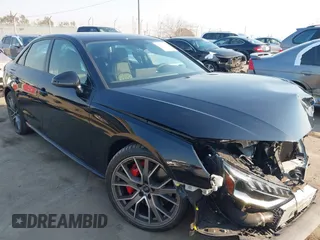 2024 Audi S4 Premium Plus with VIN WAUB4AF44RA043984, listed as a IAAI auction lot 41297580 with 1,155 mi miles. Bid and sale history available at carsss.com. Image 1.