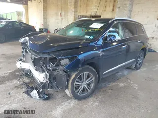 2020 Infiniti QX60 PURE with VIN 5N1DL0MM5LC513491, listed as a IAAI auction lot 41538271 with 1 mi miles. Bid and sale history available at carsss.com. Image 2.