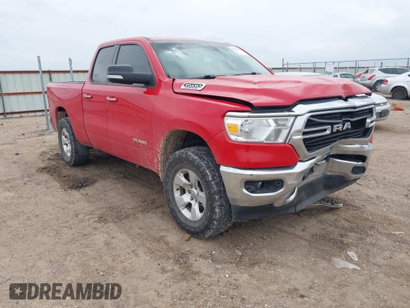 2020 Ram 1500 Big Horn with VIN 1C6SRFBT0LN281594, listed as a IAAI auction lot 42050933 with 146,028 mi miles. Bid and sale history available at carsss.com. Image 1.