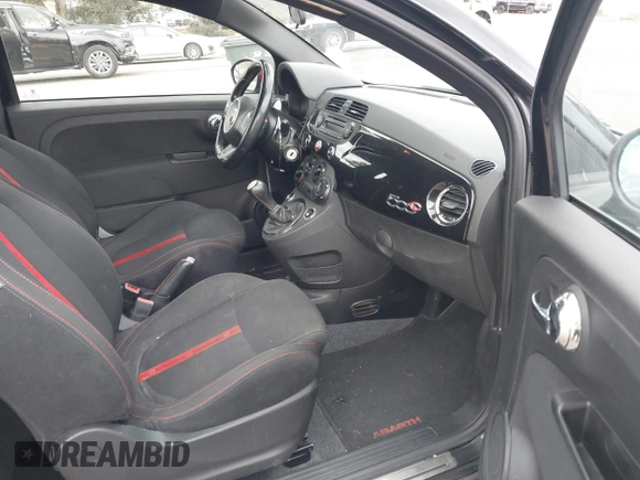 2013 FIAT 500 Abarth with VIN 3C3CFFJH5DT693468, listed as a IAAI auction lot 42050188 with 135,100 mi miles. Bid and sale history available at carsss.com. Image 5.