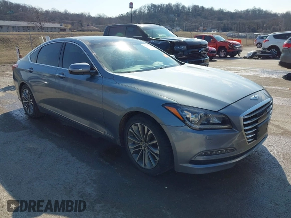 2016 Hyundai Genesis 3.8L with VIN KMHGN4JE9GU126258, listed as a IAAI auction lot 41656907 with 123,337 mi miles and . Bid and sale history available at DreamBid. Image 1.