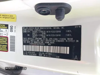 2016 Toyota Sienna XLE with VIN 5TDYK3DC5GS700459, listed as a IAAI auction lot 41905607 with Not provided miles and . Bid and sale history available at DreamBid. Image 9.