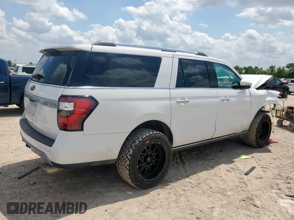 2019 Ford Expedition Max Limited with VIN 1FMJK2AT9KEA35382, listed as a Copart auction lot 58845555 with 124,057 mi miles and Salvage title. Bid and sale history available at DreamBid. Image 3.