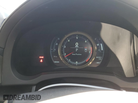 2016 Lexus RC 300 F Sport with VIN JTHSM5BC5G5000198, listed as a Copart auction lot 57886845 with 86,063 mi miles and Salvage title. Bid and sale history available at DreamBid. Image 9.