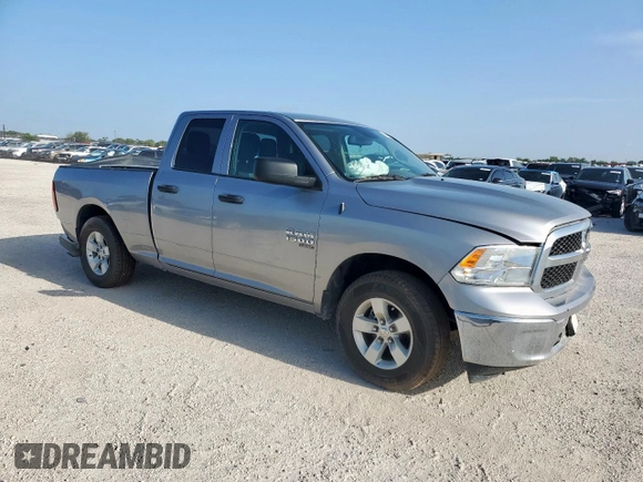 2021 Ram 1500 Tradesman with VIN 1C6RR6FGXMS575924, listed as a Copart auction lot 62588665 with 112,239 mi miles and Salvage title. Bid and sale history available at DreamBid. Image 4.