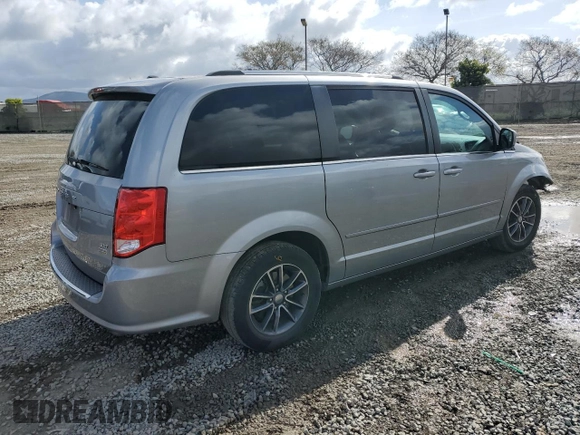 2017 Dodge Grand Caravan SXT with VIN 2C4RDGCG3HR861235, listed as a Copart auction lot 51499975 with 86,928 mi miles and Salvage Title. Bid and sale history available at DreamBid. Image 3.
