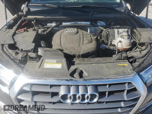 2018 Audi Q5 Premium Plus with VIN WA1BNAFY1J2019346, listed as a Copart auction lot 57487015 with 75,717 mi miles and Salvage title. Bid and sale history available at DreamBid. Image 12.