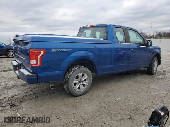 2017 Ford F-150 XL with VIN 1FTEX1C80HKC89714, listed as a Copart auction lot 47952195 with 84,123 mi miles and Salvage Title. Bid and sale history available at carsss.com. Image 3.