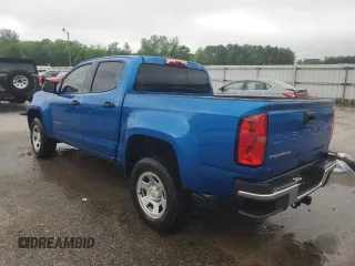 2021 Chevrolet Colorado 2WD Work Truck with VIN 1GCGSBEA8M1142022, listed as a Copart auction lot 51664265 with 56,130 mi miles and Salvage title. Bid and sale history available at DreamBid. Image 2.