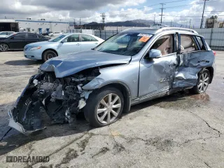 2017 Infiniti QX50 with VIN JN1BJ0RR8HM405232, listed as a Copart auction lot 45427475 with 0 mi miles and Salvage Title. Bid and sale history available at carsss.com. Image 1.