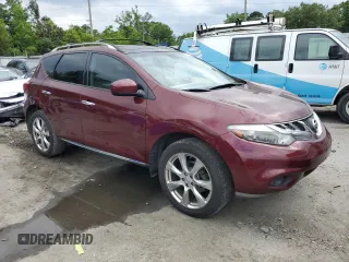 2012 Nissan Murano S with VIN JN8AZ1MU6CW108593, listed as a Copart auction lot 56797295 with 117,559 mi miles and Salvage title. Bid and sale history available at DreamBid. Image 4.
