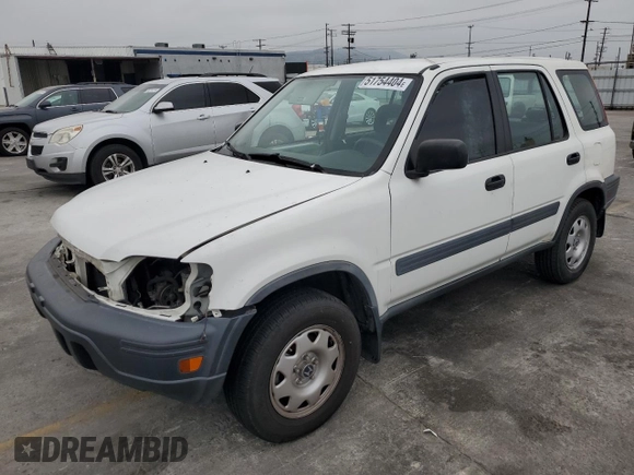2001 Honda CR-V LX with VIN JHLRD18411S019111, listed as a Copart auction lot 51754404 with 154,142 mi miles and Salvage Title. Bid and sale history available at carsss.com. Image 1.