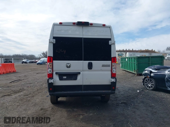 2023 Ram ProMaster Cargo with VIN 3C6MRVHG1PE543548, listed as a IAAI auction lot 41616864 with 41,453 mi miles. Bid and sale history available at carsss.com. Image 17.