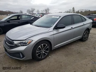 2024 Volkswagen Jetta Sport with VIN 3VWBM7BU3RM091388, listed as a Copart auction lot 47432425 with 18,843 mi miles and Salvage Title. Bid and sale history available at carsss.com. Image 1.